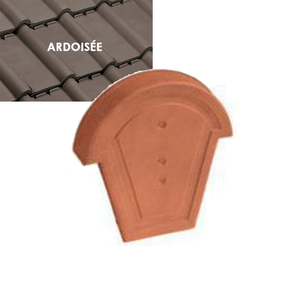 FRONTON FAITIERE 1/2 RONDE ARDOISEE